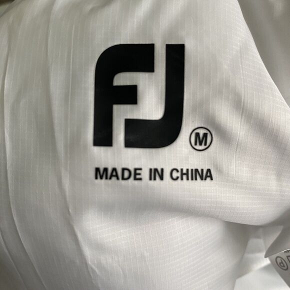 FootJoy Insulated Golf Vest Womens M White Aquamarine Full Zip Reversible Jacket - Picture 11 of 16